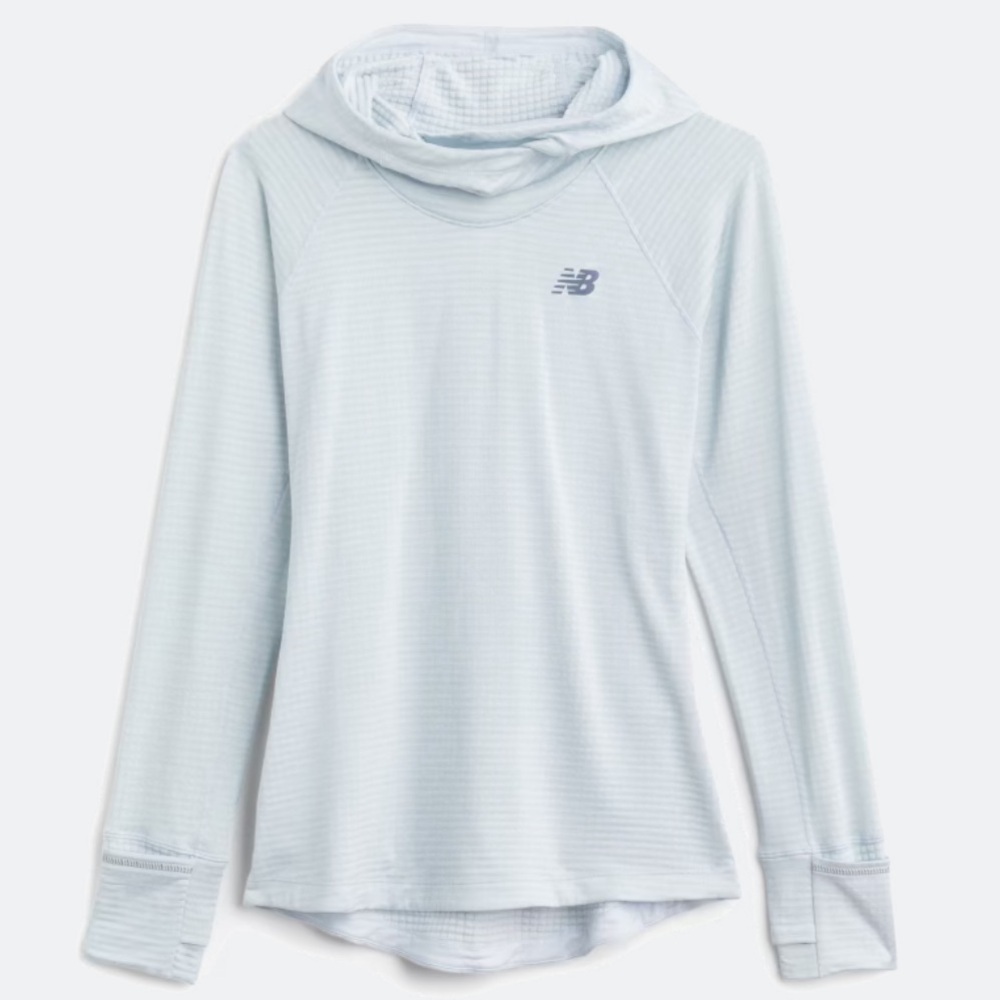 New Balance Impact Grid Performance Hoodie Gray